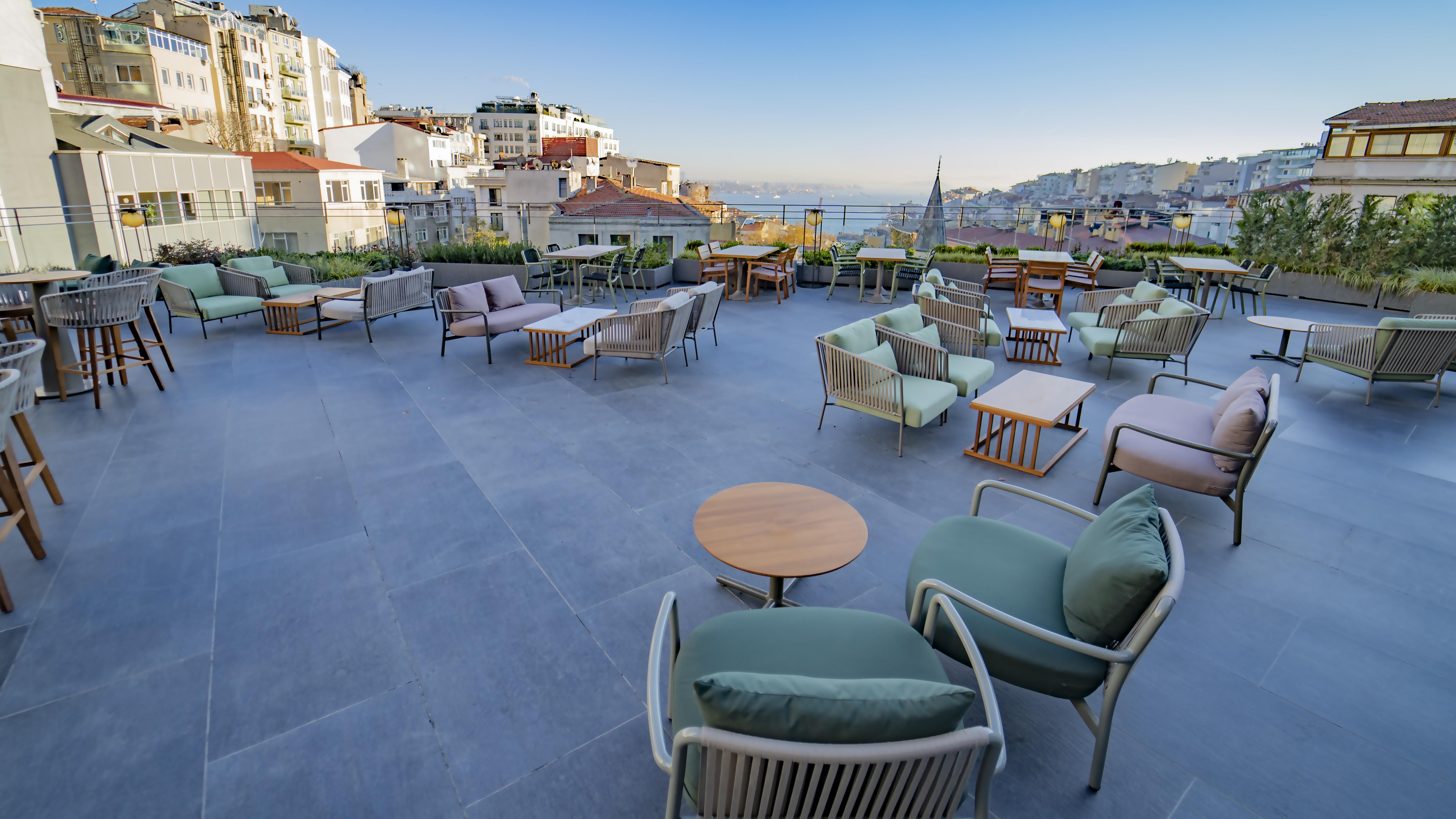 소피델 이스탄불 탁심 호텔 외부 사진 Rooftop terrace